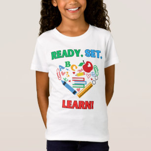 Camiseta Preparado para aprender de volta à escola