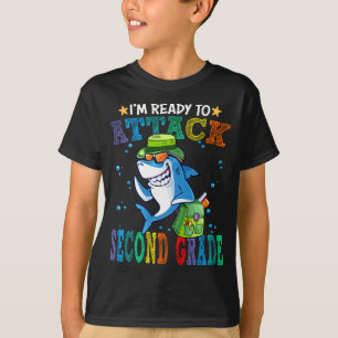 Camiseta Preparado Para Atacar A Escola Secundária De Reto