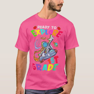 Camiseta Preparado Para Eplorar Astronauta Engraçado De 1 r