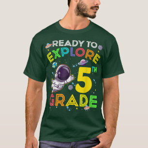Camiseta Preparado para explorar o 5 Grau de Astronauta Cri