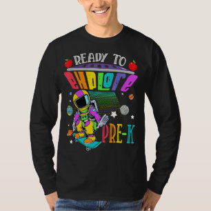 Camiseta Preparado Para Explorar O Astronauta Pré-K De Pati