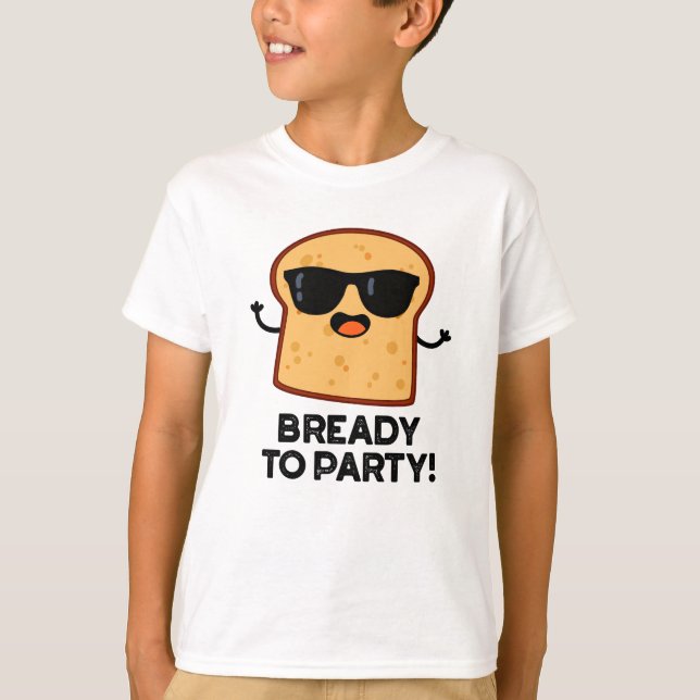 Camiseta Preparado Para Festejar Um Fundão De Pão De Comida (Frente)