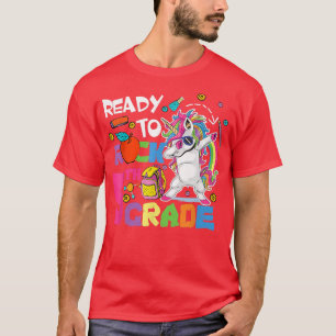 Camiseta Preparado Para Rock 5 Grátis Unicorn Dabbing quint