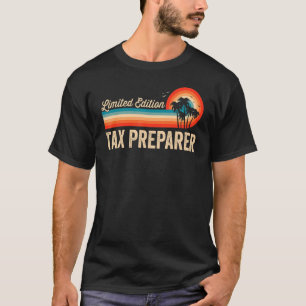 Camiseta Preparador de Imposto Aniversário do Pai de Homens