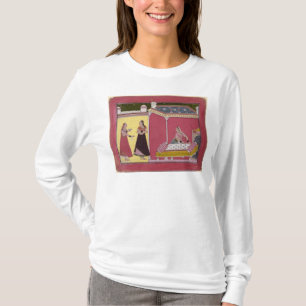 Camiseta Preparando a cama, Bilaspur, c.1690-1700