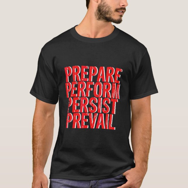 Camiseta Preparar Executar Persistência Prevalecer (Frente)