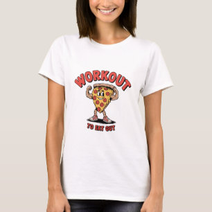 Camiseta Preparar Para Comer Pizza De Gym Essencialmente