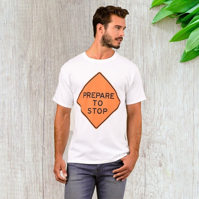 Camiseta Preparar para Parar o Sinal de Estrada (Criador carregado)