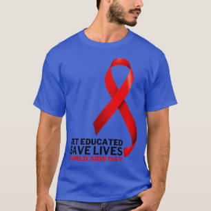 Camiseta Prepare para salvar vidas no mundo contra a AIDS 7