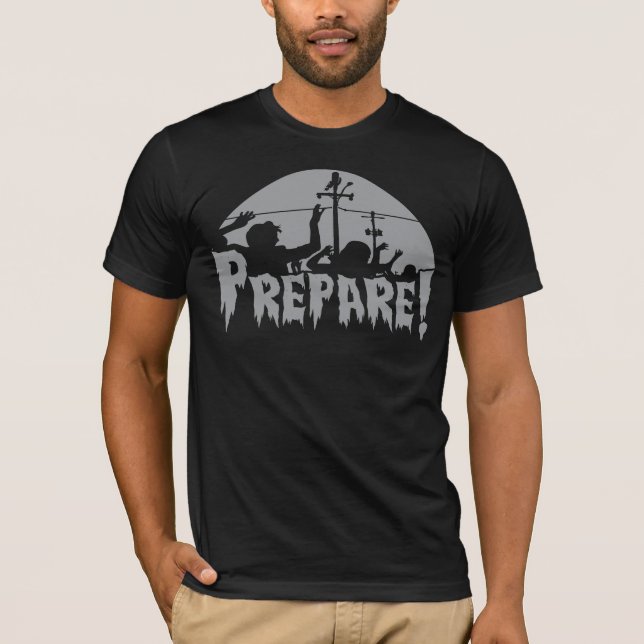 Camiseta Prepare para zombis (Frente)