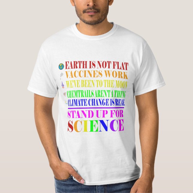 Camiseta Prepare-se para a Ciência Engraçada e REAL (Frente)