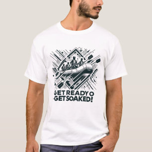 Camiseta Prepare-se para ficar pelado! Cartão de Branca