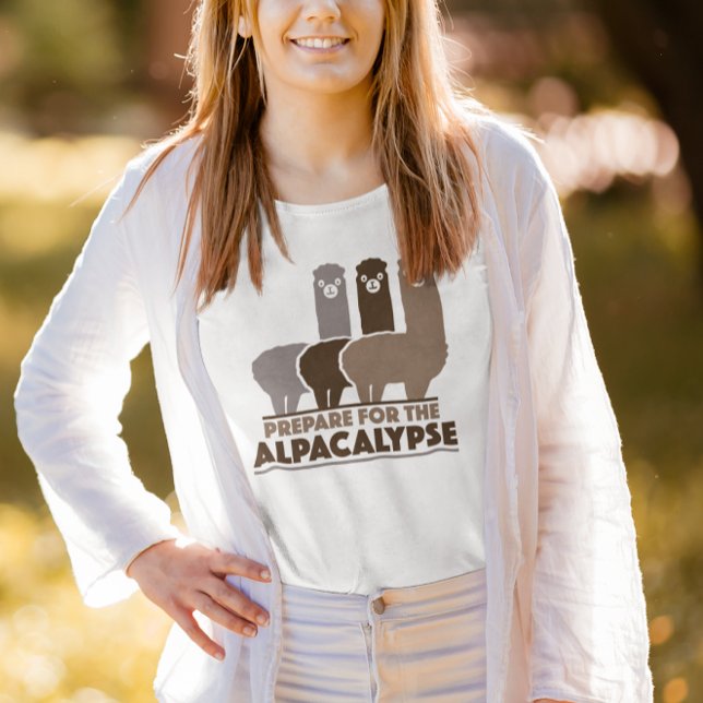 Camiseta Prepare-Se Para O Alpacalipse (Prepare For The Alpacalypse T-Shirt)