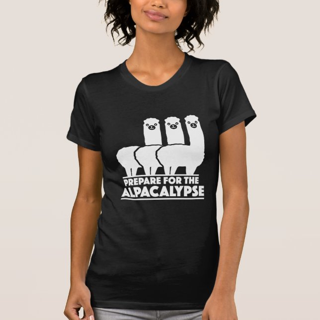 Camiseta Prepare-Se Para O Alpacalipse (Frente)