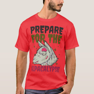 Camiseta Prepare-Se Para O Lama De Halloween Do Alpacalypse