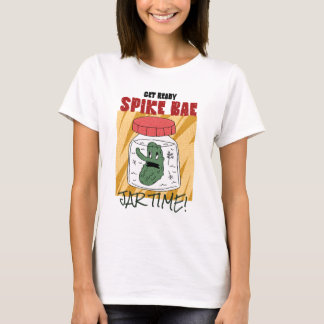 Camiseta Prepare-se Spike Bae Jar Tempo Cacto Engraçado