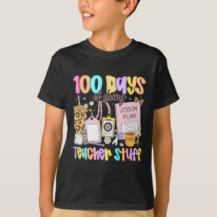 Camiseta Preppy 100 Dias Fazendo Coisas de Professor Engraç