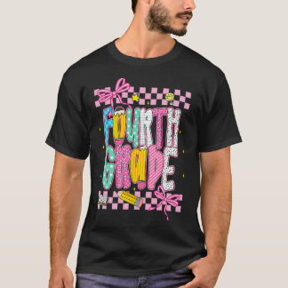 Camiseta Préppy 4ª Série Volta às Aulas Primeiro Dia de Qua