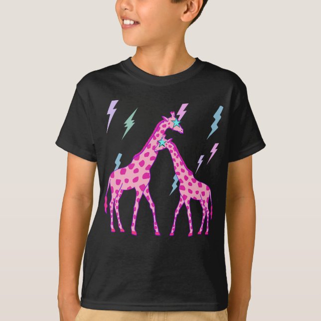 Camiseta Preppy Art Giraffe, Preppy Art, Girafa Lover (Frente)
