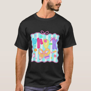 Camiseta Preppy Ck Para Escola Pré-k Lindo Coquette Laço Me