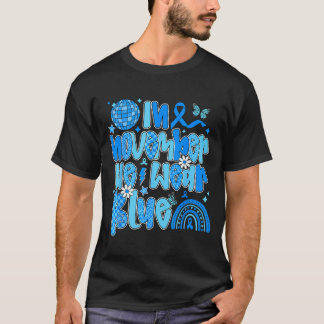 Camiseta Preppy In November We Wear Blue Diabetes Awareness