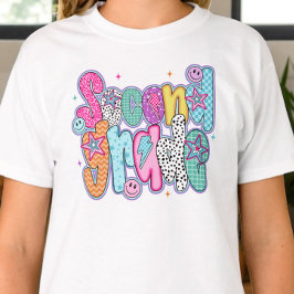 Camiseta Preppy Second Grade First Day of School Coquette