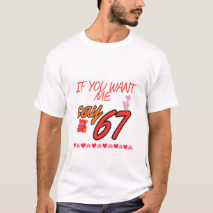 Camiseta Preppy Six Seven PNG do Dia dos Namorados, Clipart