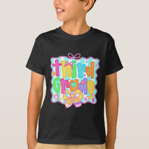 Camiseta Préppy Volta às Aulas 3ª Série Coquette Bow Menina