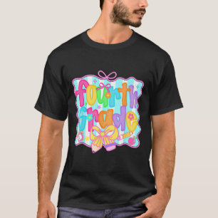 Camiseta Préppy Volta às Aulas 4ª Série Coquette Laço Menin