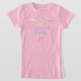 Camiseta Preppy Watercolor Beach Party