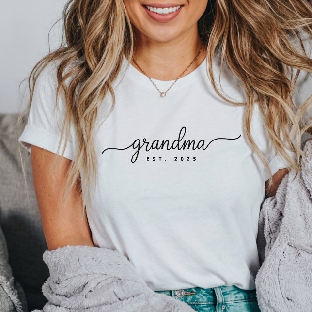 Camiseta Pres. 20XX Presente para Avó Futuro (Criador carregado)