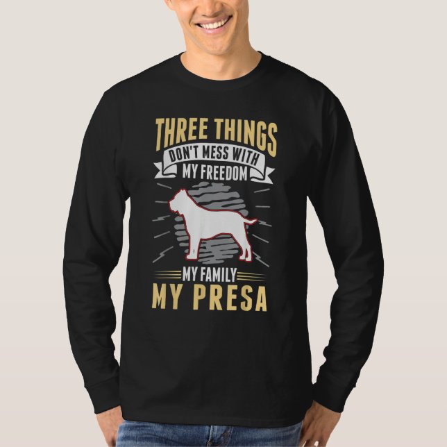 Camiseta Presa Canario Família Liberdade Presa Dogo Canario (Frente)