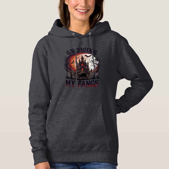 Camiseta Presas Crescentes Castelo Assombrado de Halloween  (Frente)