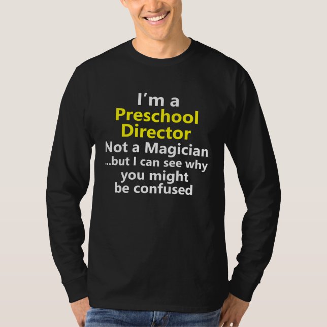 Camiseta Preschool Director Job Teacher School Career (Frente)
