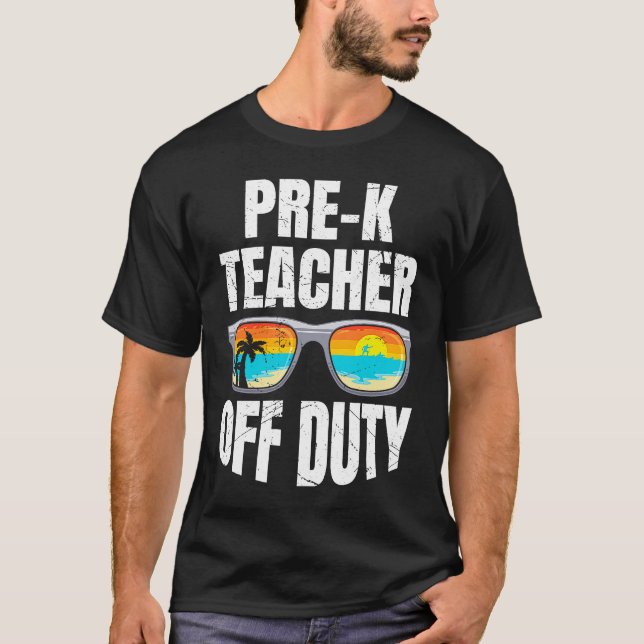 Camiseta Preschool kindergarten educator off duty teacher   (Frente)