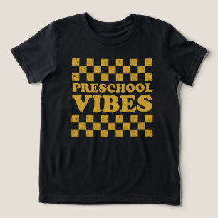 Camiseta Preschool Vibes Primeiro Dia da Escola