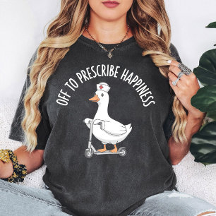 Camiseta Prescrição de Felicidade com Patinete de Enfermeir