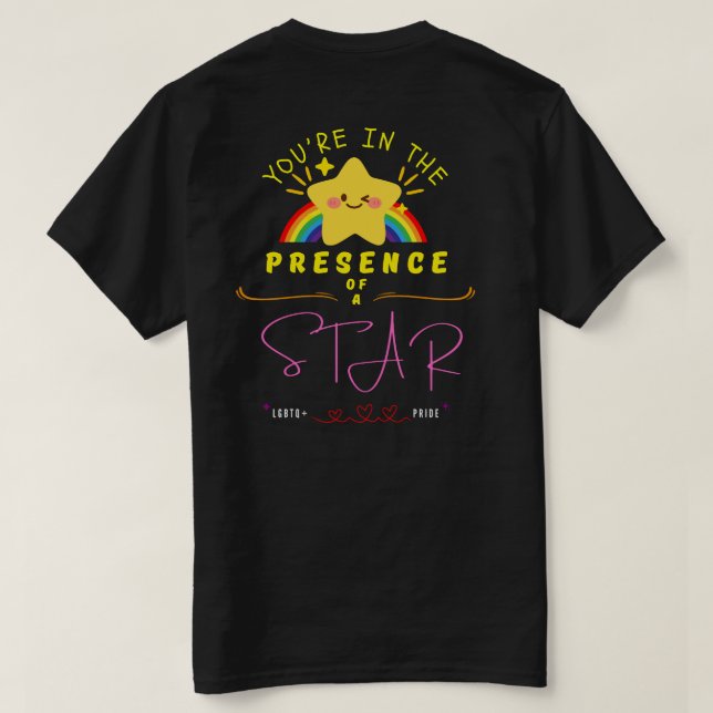 Camiseta Presença de Estrela (Verso do Design)