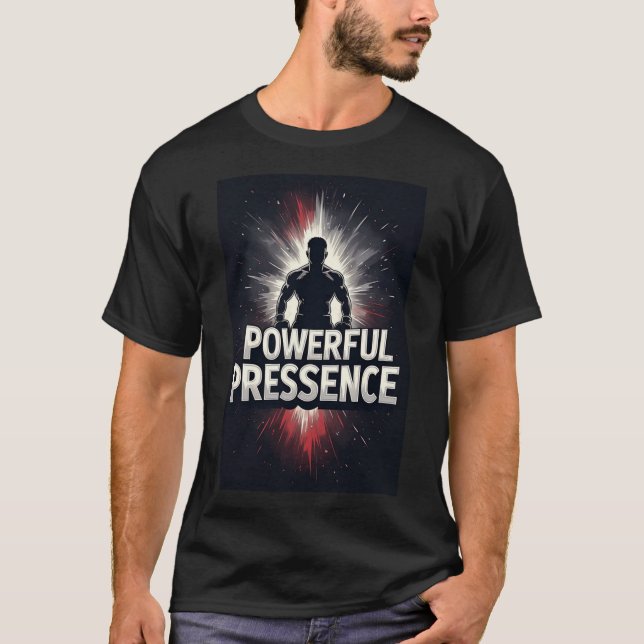 Camiseta Presença Poderosa: Silhueta Ousada (Frente)