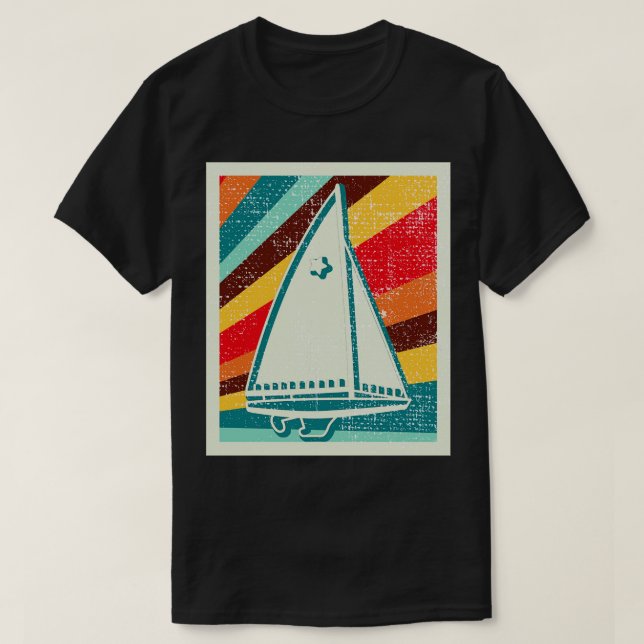 Camiseta Presente 1 da embarcação à vela (Frente do Design)