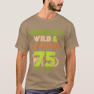 Camiseta Presente 75 anos de idade mulher dona de cavalo