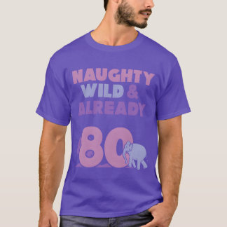 Camiseta Presente 80 anos aniversário mulheres Elefante men