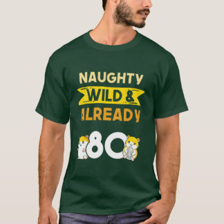 Camiseta Presente 80 anos aniversário mulheres Hamster meni