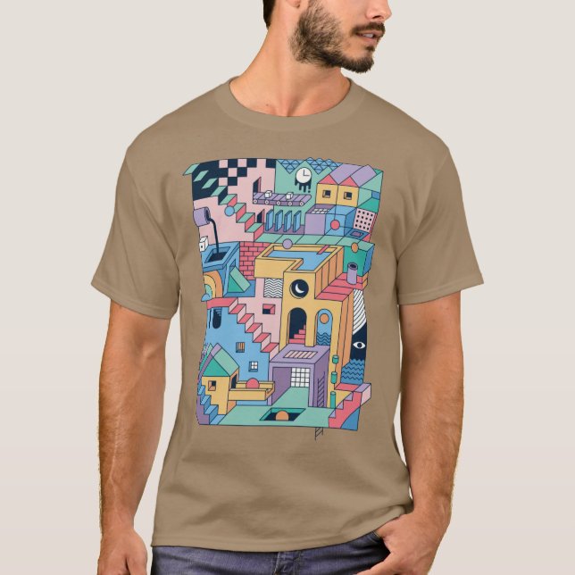 Camiseta Presente 80s Escher (Frente)