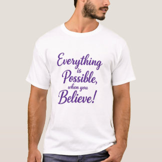 Camiseta Presente Acredite na Possibilidade