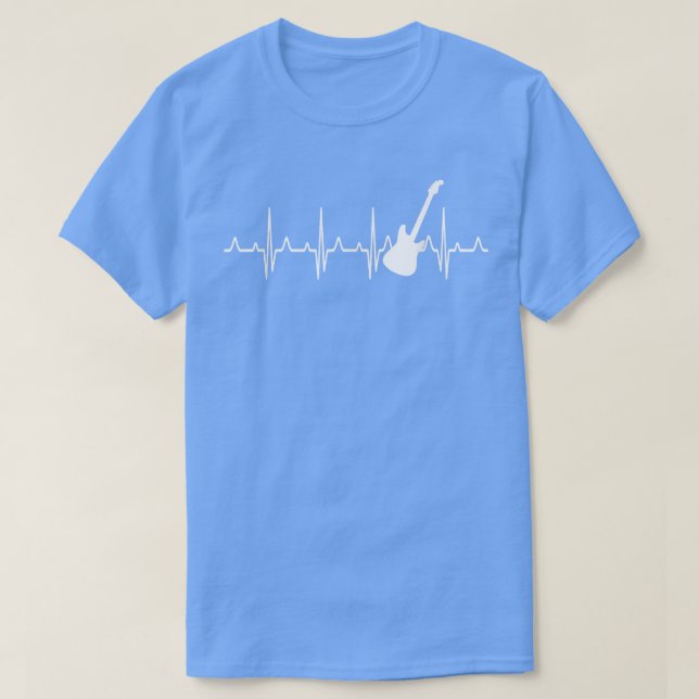Camiseta Presente Acústico De Pulso De Violão Para Guitaris (Frente do Design)