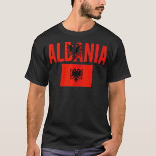 Camiseta Presente Albanês - Topo do Tanque de Bandeira do P