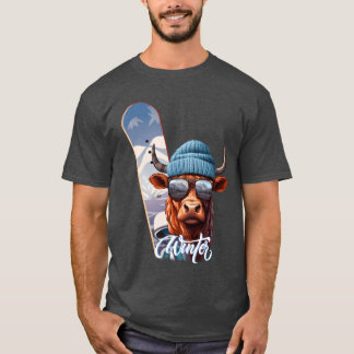 Camiseta Presente amigos esportes de inverno Charly o Snowb