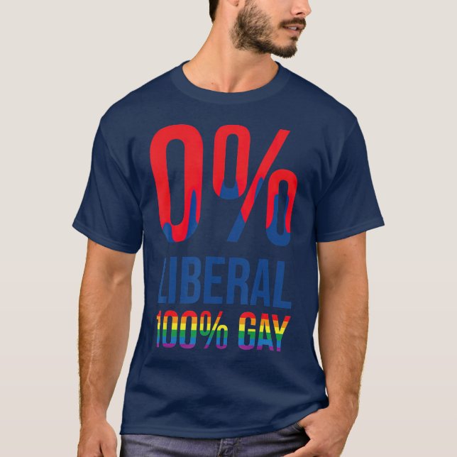 Camiseta Presente Anti-Liberal Gay Legal Pro Republicanos (Frente)