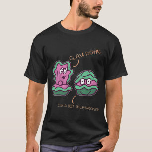 Camiseta Presente Aquário Clam down para qualquer Aquário d